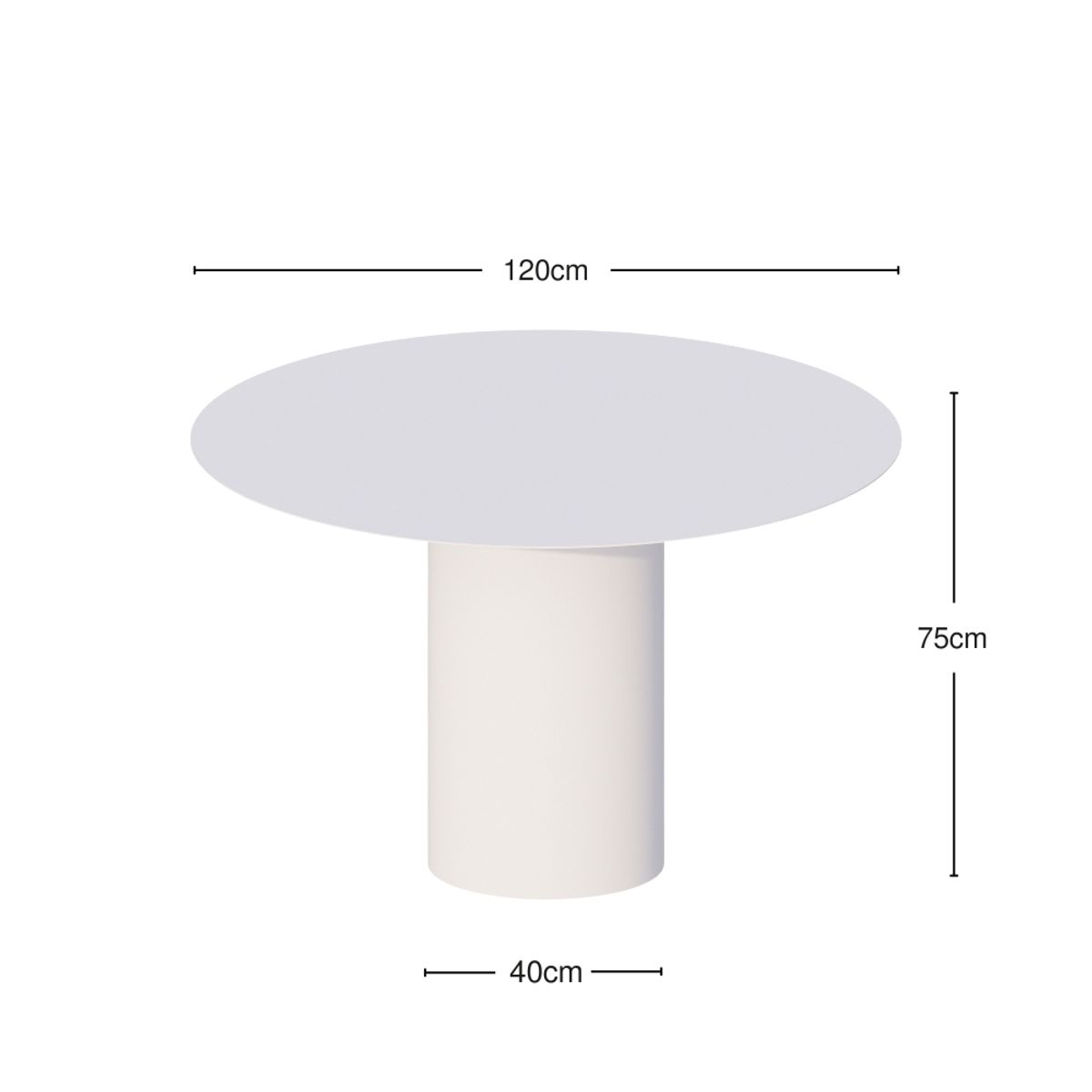 GENERICO - Mesa Comedor Sleek 4 Sitios - Blue Metal