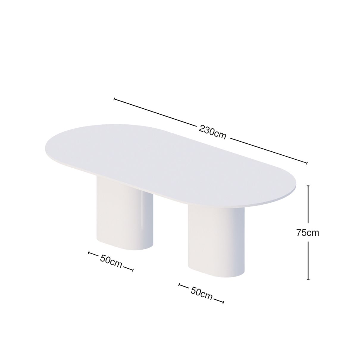 GENERICO - Mesa Comedor Sleek 8 Sitios - Red