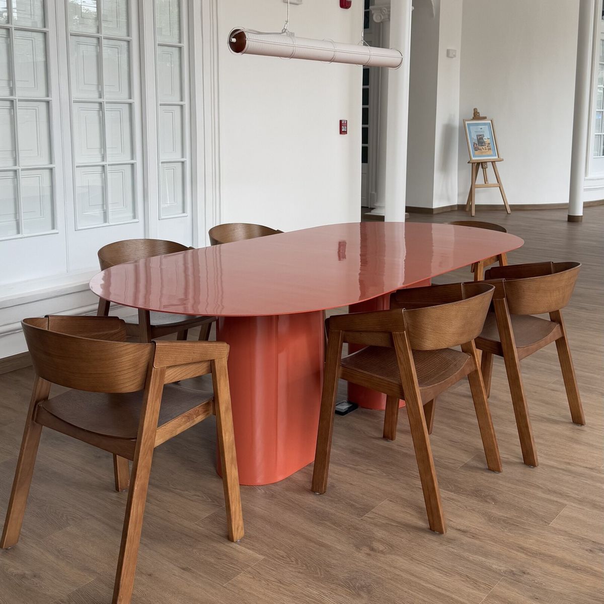 GENERICO - Mesa Comedor Sleek 8 Sitios - Terracota