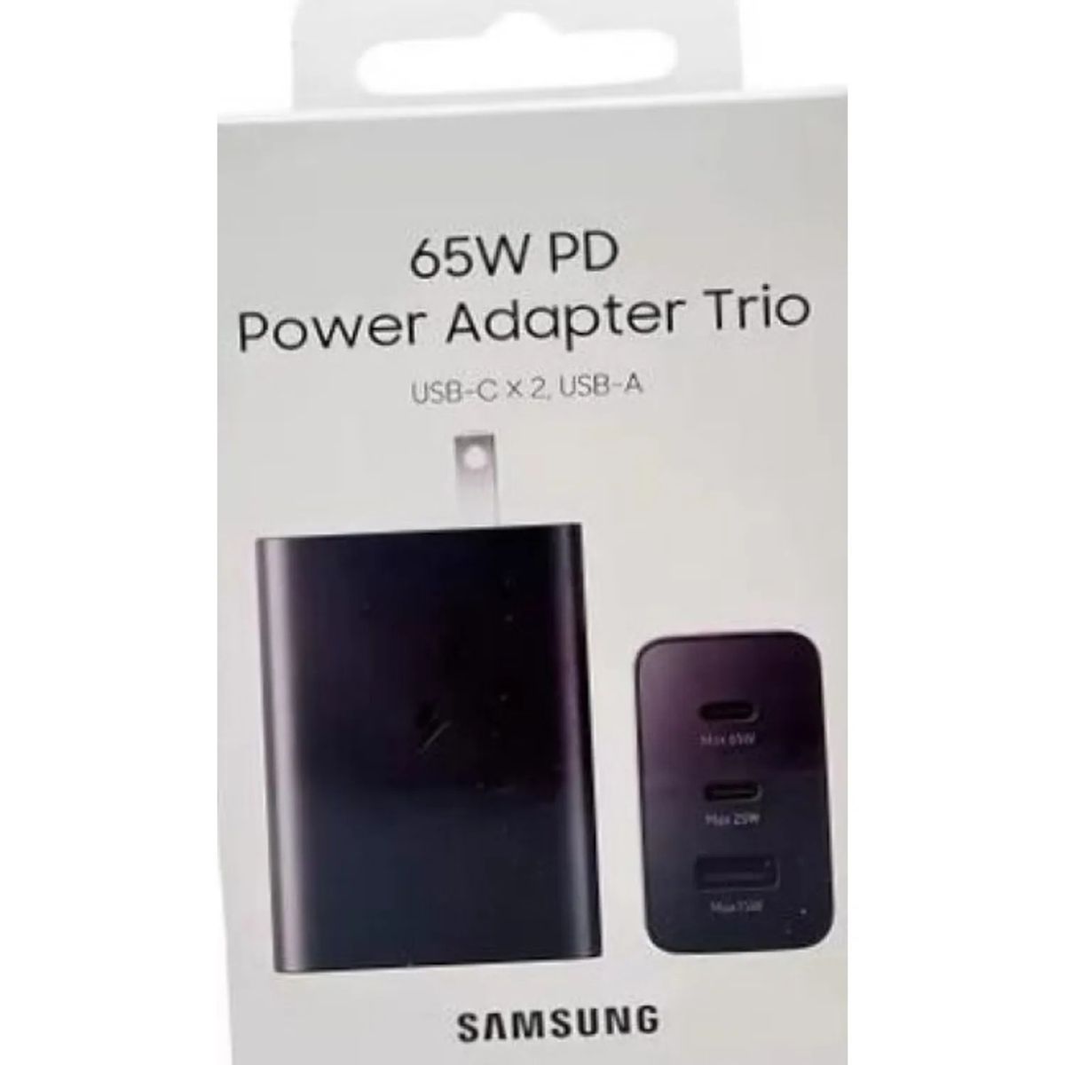 SAMSUNG - cargador samsung power adapter trio 65w pd