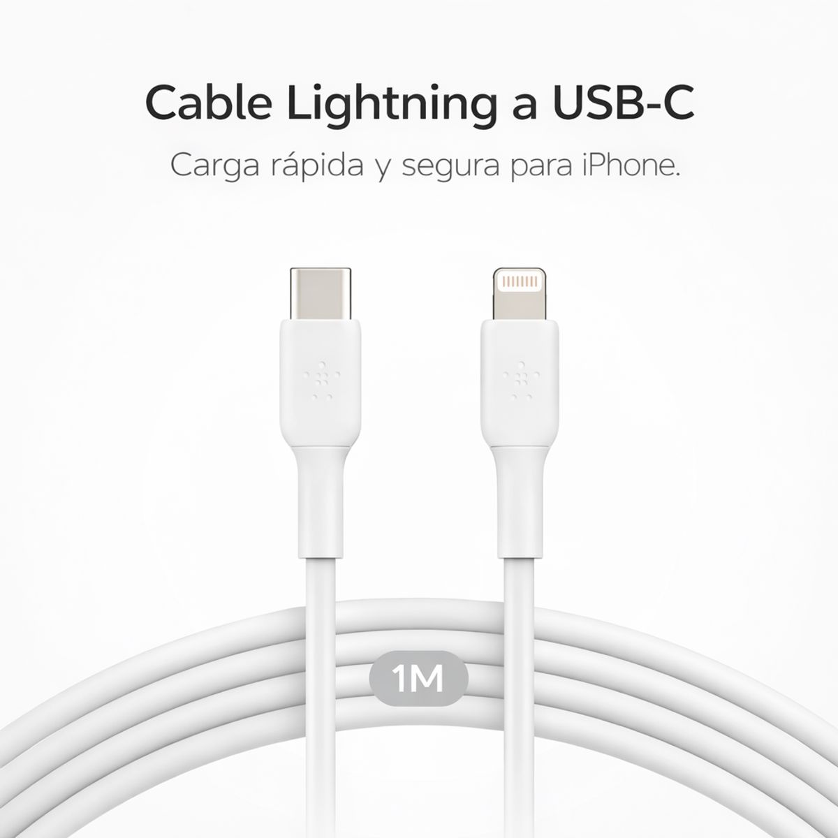 GENERICO - Cable C a Lightning calidad ¨A1¨ Replica