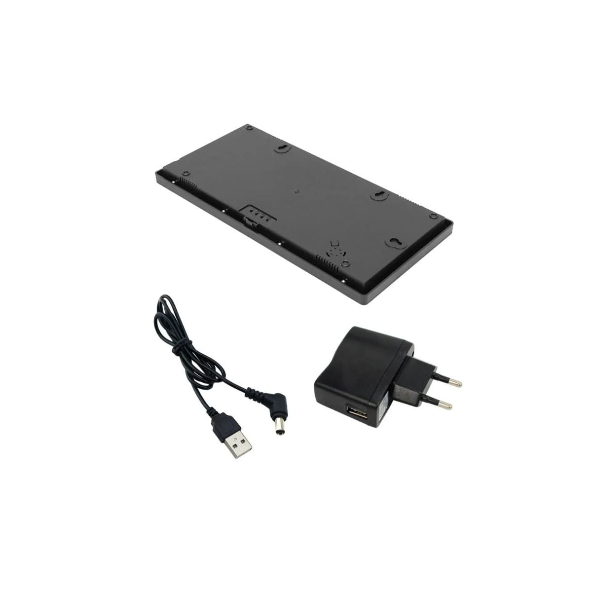 GENERICO - Pack4 Cronometro con Hora en Color Negro Y+Regalo Stickers