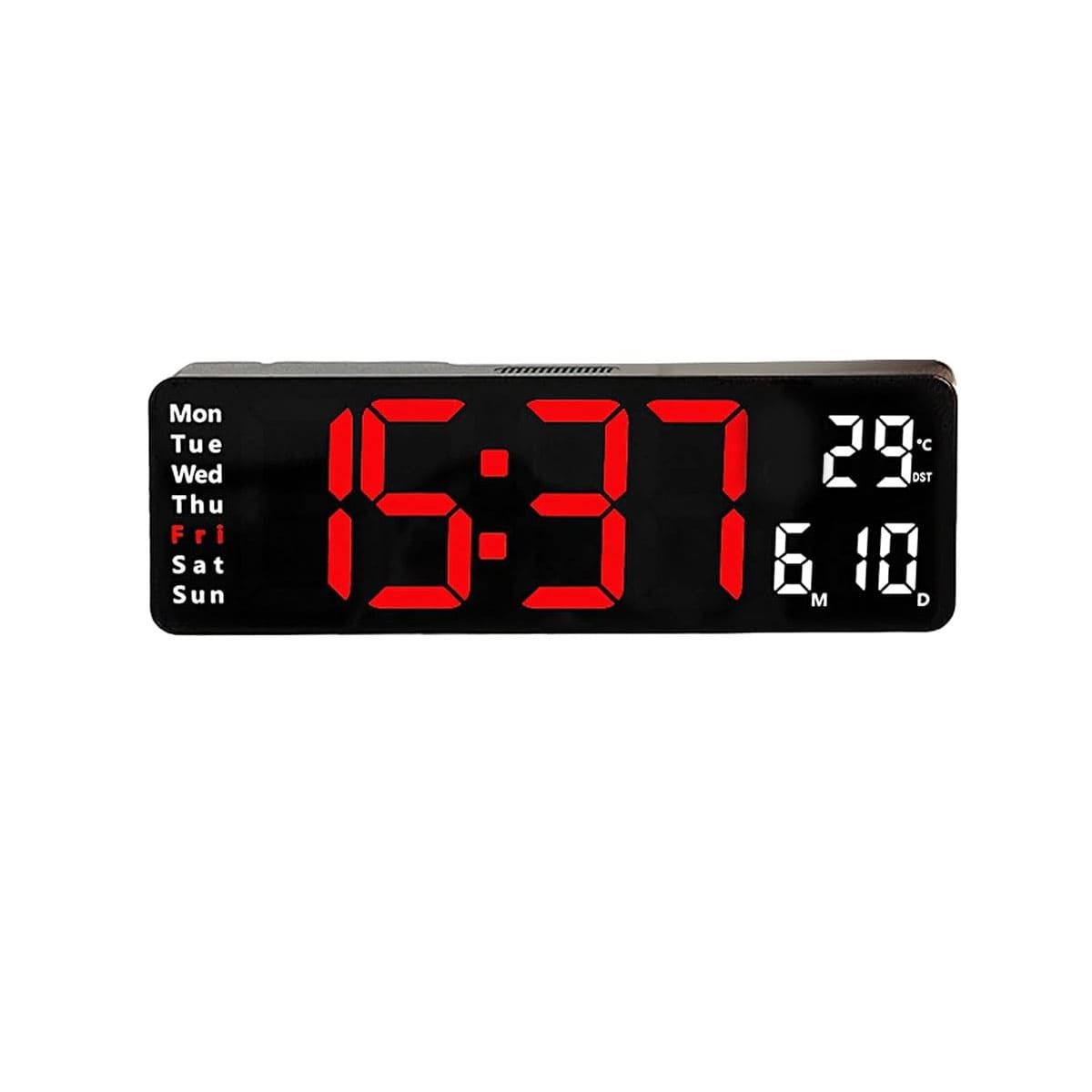 GENERICO - Pack2 Reloj Digital de Pared de 398x147cm en Negro