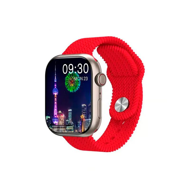 GENERICO - Smartwatch HK9 Pro Max con Pantalla Amoled Rojo