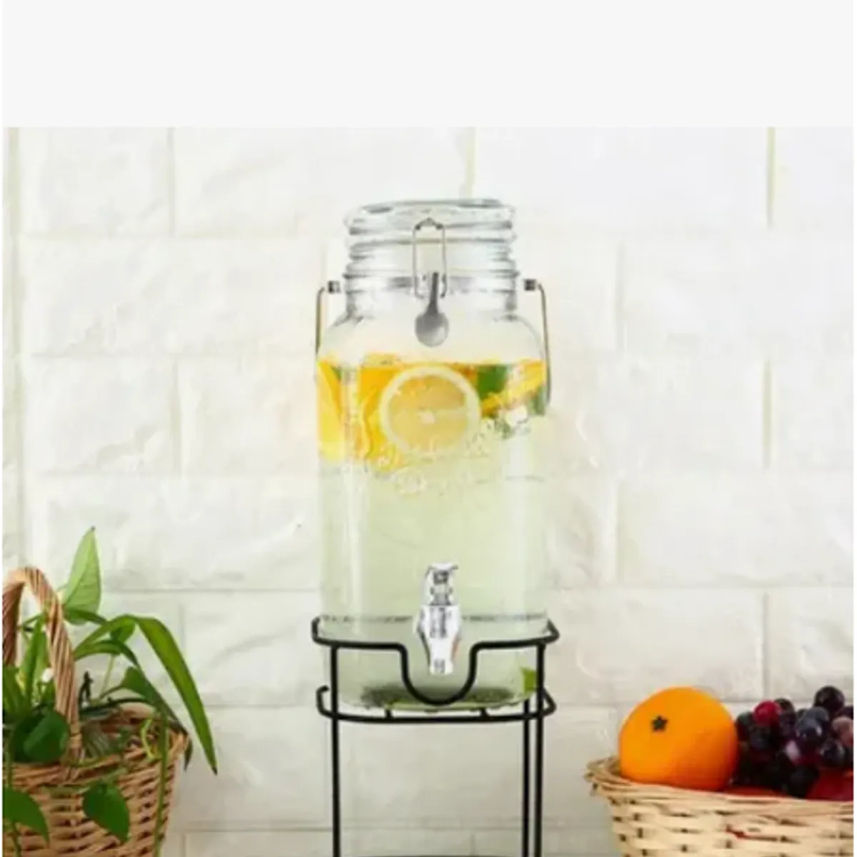 GENERICO - Dispensador De Vidrio Moderno Blanco