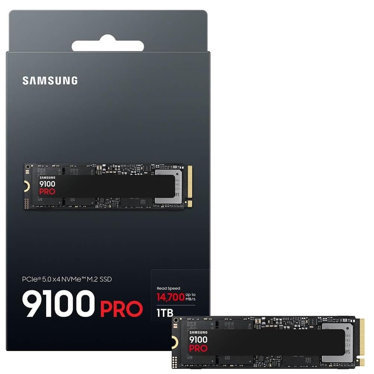 SAMSUNG - Disco SSD Samsung 9100 Pro 1TB M2 2280 PCIe 5.0 NVMe 2.0