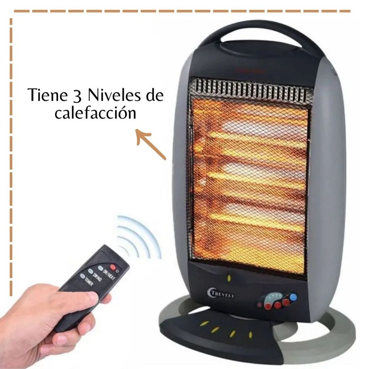 TREVELY - Estufa Halogeno Trevely - TCH-030