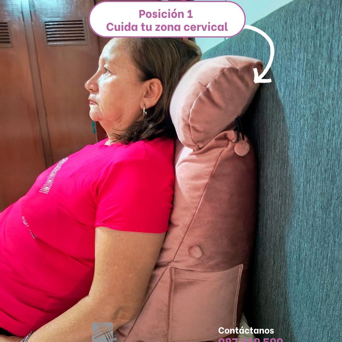 Cojín Anatómico Para Espalda ¡Regulable en diferentes posiciones, marca AMADEUS HOME - Foto 2