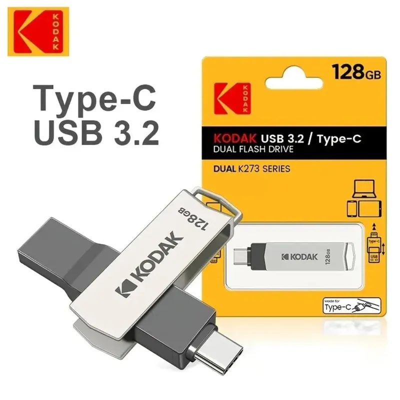 KODAK - Memoria Kodak Usb 3.2 Dual Drive 128gb Original Sellado