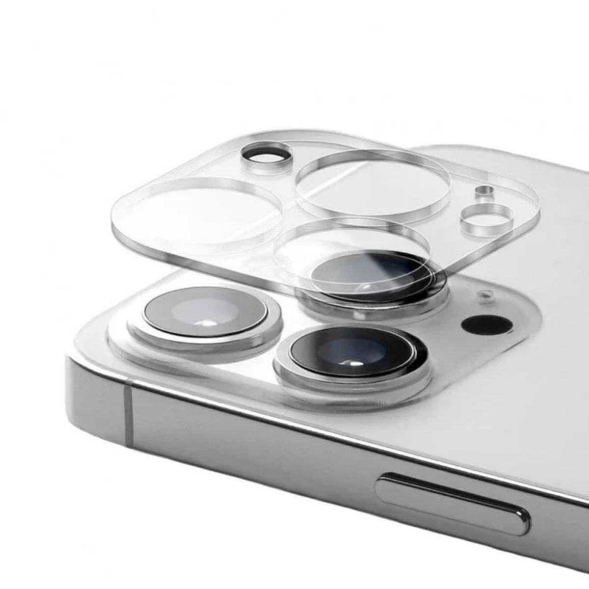 GENERICO - MICA DE CAMARA COMPLETA  IPHONE 16 PRO MAX - TRANSPARENTE