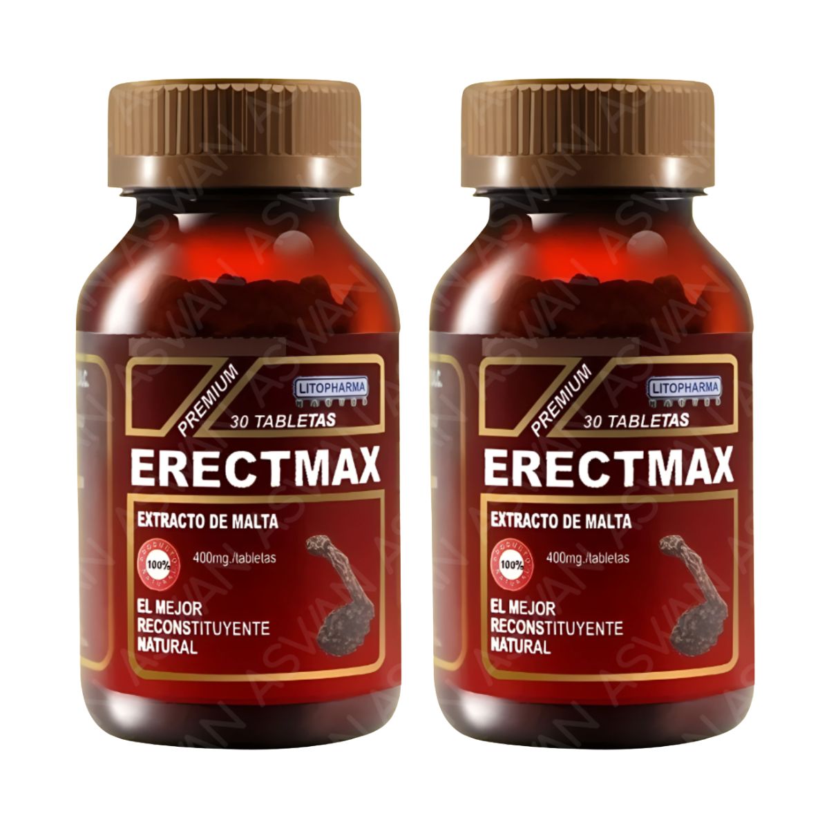 GENERICO - Pack de 2 Erectmax Extracto De Malta 30 capsulas