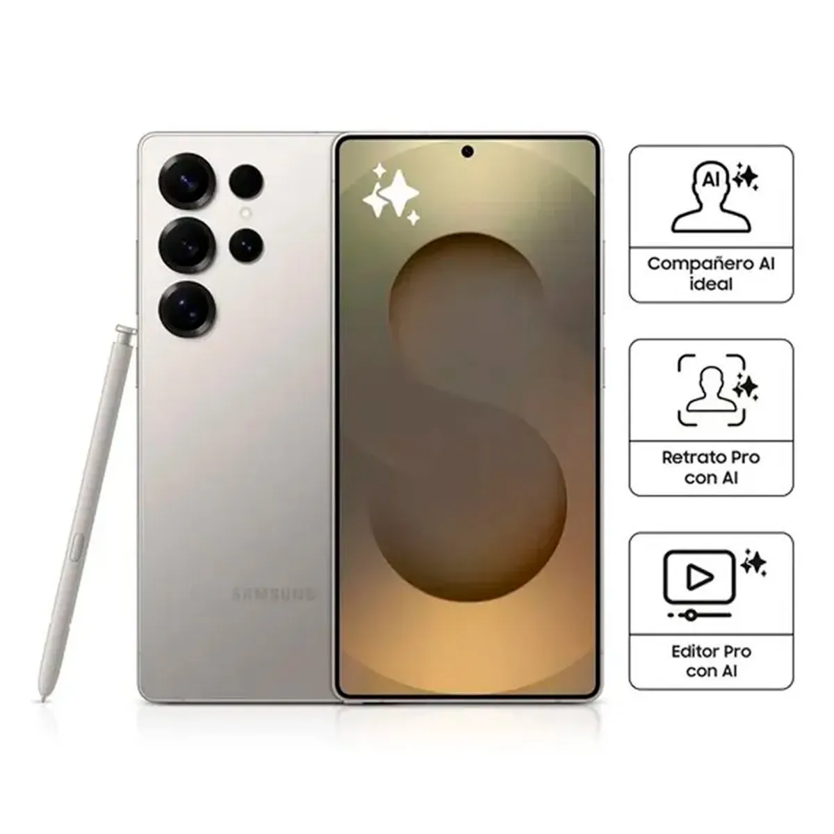 SAMSUNG - Celular Galaxy S25 Ultra 512GB 12GB Titanium Gray