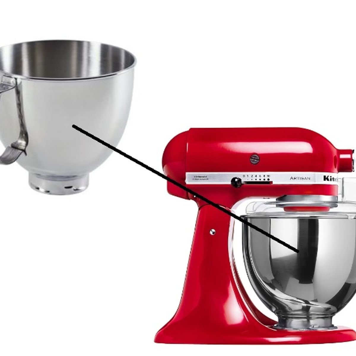 KITCHENAID - Tazón de Acero Original KitchenAid Artisan 47L W11324096