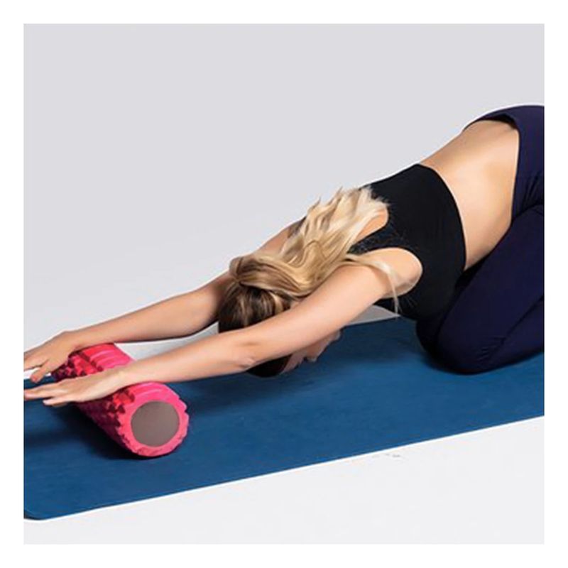 GENERICO - Pack4 Rodillo Fitnnes en Tono Rojo Y+Banderitas Adhesivas