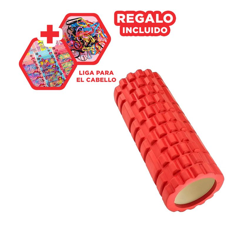 GENERICO - Pack6 Rodillo para Abdominal en Rojo Y+Ligas de Regalo