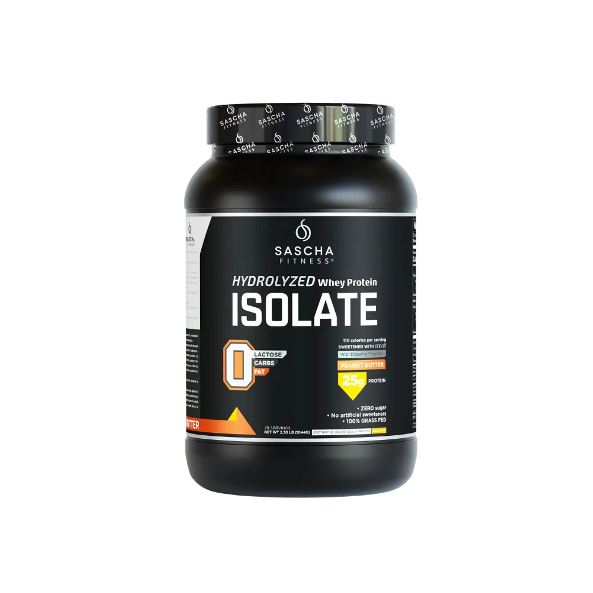 SASCHA FITNESS - Proteína Hidrolizada Mantequilla de Maní 2.30 lbs