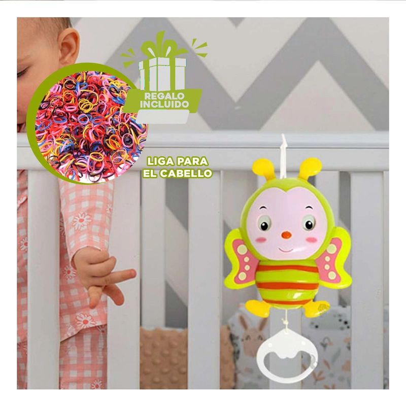 RYBIU IMPORT - Pack12 Maraca Musical en Abeja Verde Y+Ligas de Regalo