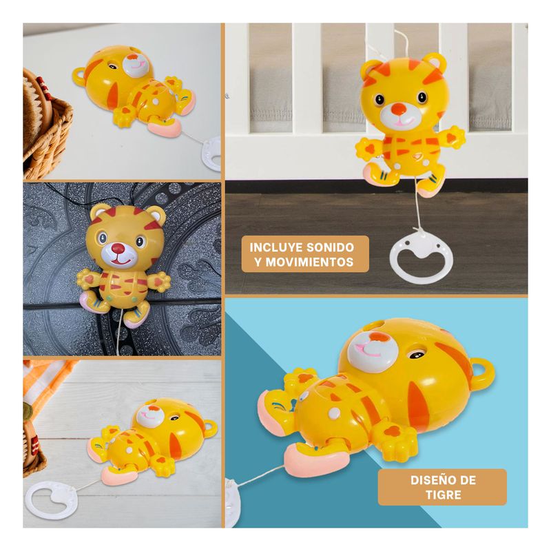 RYBIU IMPORT - Pack6 Sonaja Musical para Bebe en Amarillo Y+Regalo Stickers