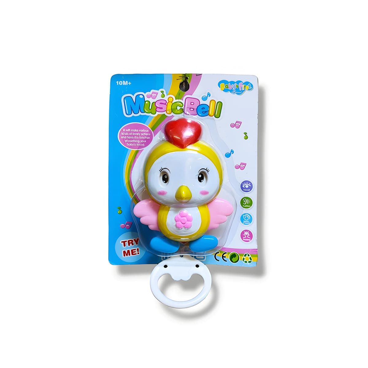 RYBIU IMPORT - Sonaja de Pajaro Musical para Cuna Divertido en Amarillo