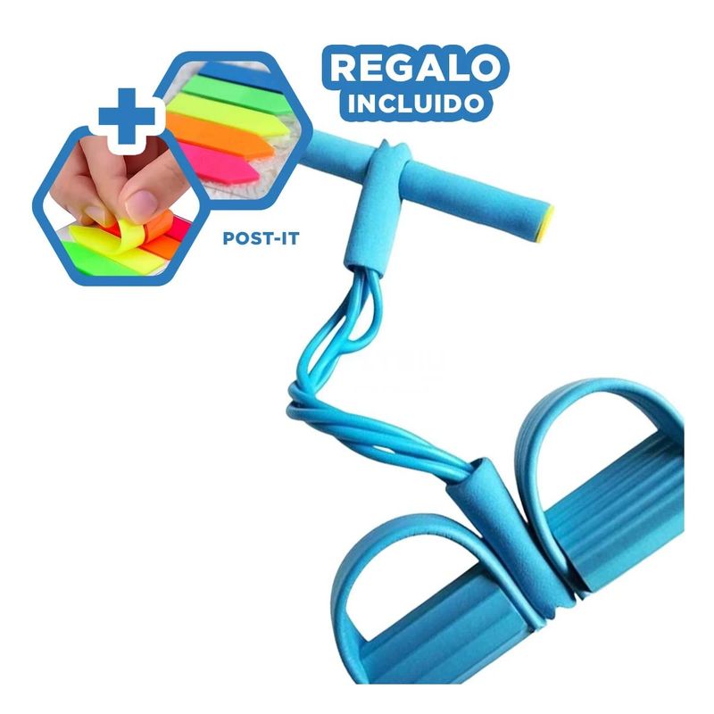 GENERICO - Cinta para Pilates en Color Celeste Y+Post-it Adhesivos