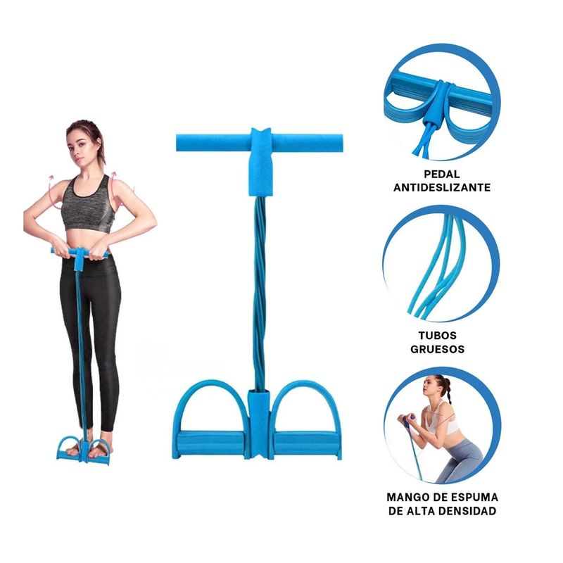 GENERICO - Pack2 Banda de Resistencia Abdominal Celes Y+Ligas de Regalo