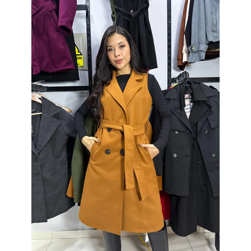 ALLEZ COLLECTION - Maxichaleco Camila - largo -  abrigador