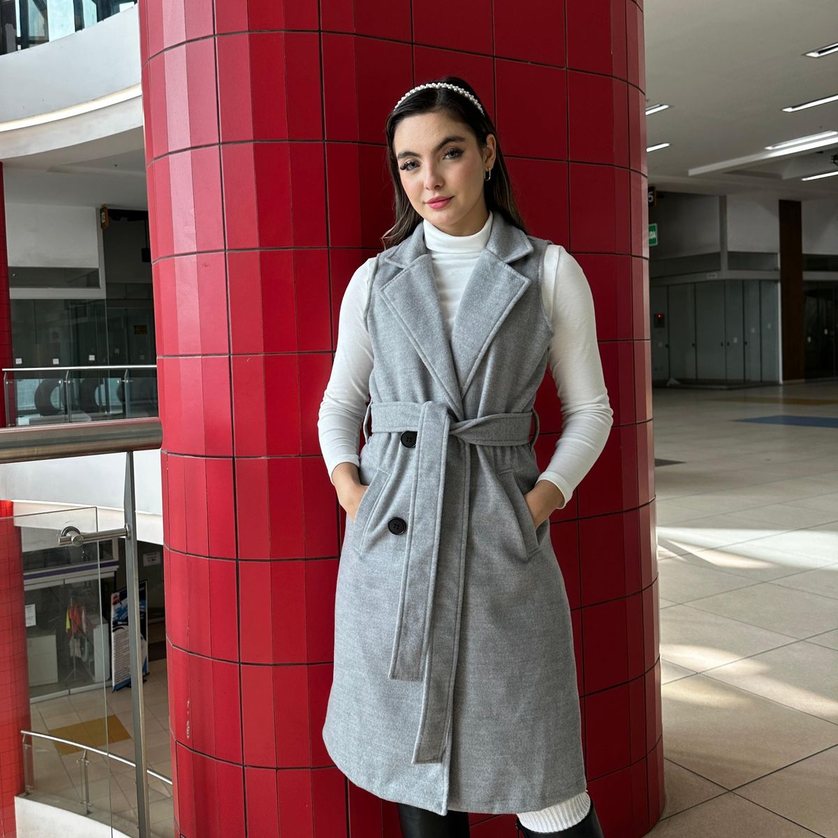 ALLEZ COLLECTION - Maxichaleco Camila - largo -  abrigador