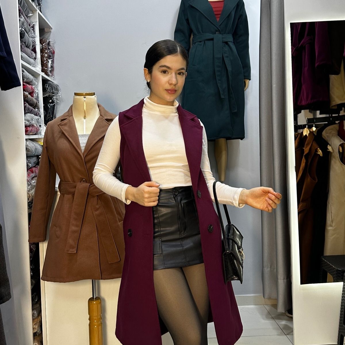 ALLEZ COLLECTION - Maxichaleco Camila - largo -  abrigador