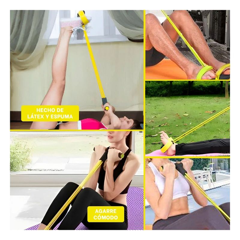 GENERICO - Pack12 Cinta para Pilates en AmarilloNe Y+Regalo Stickers