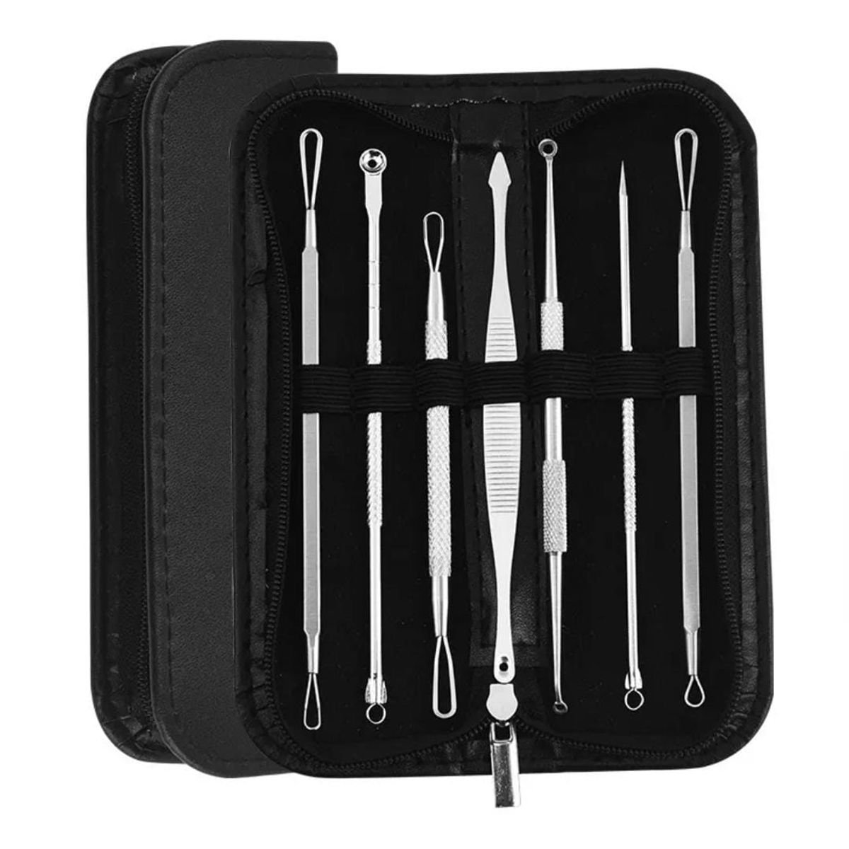 GENERICO - Removedores Puntos Negros Espinillas Acné 7 Piezas + Estuche