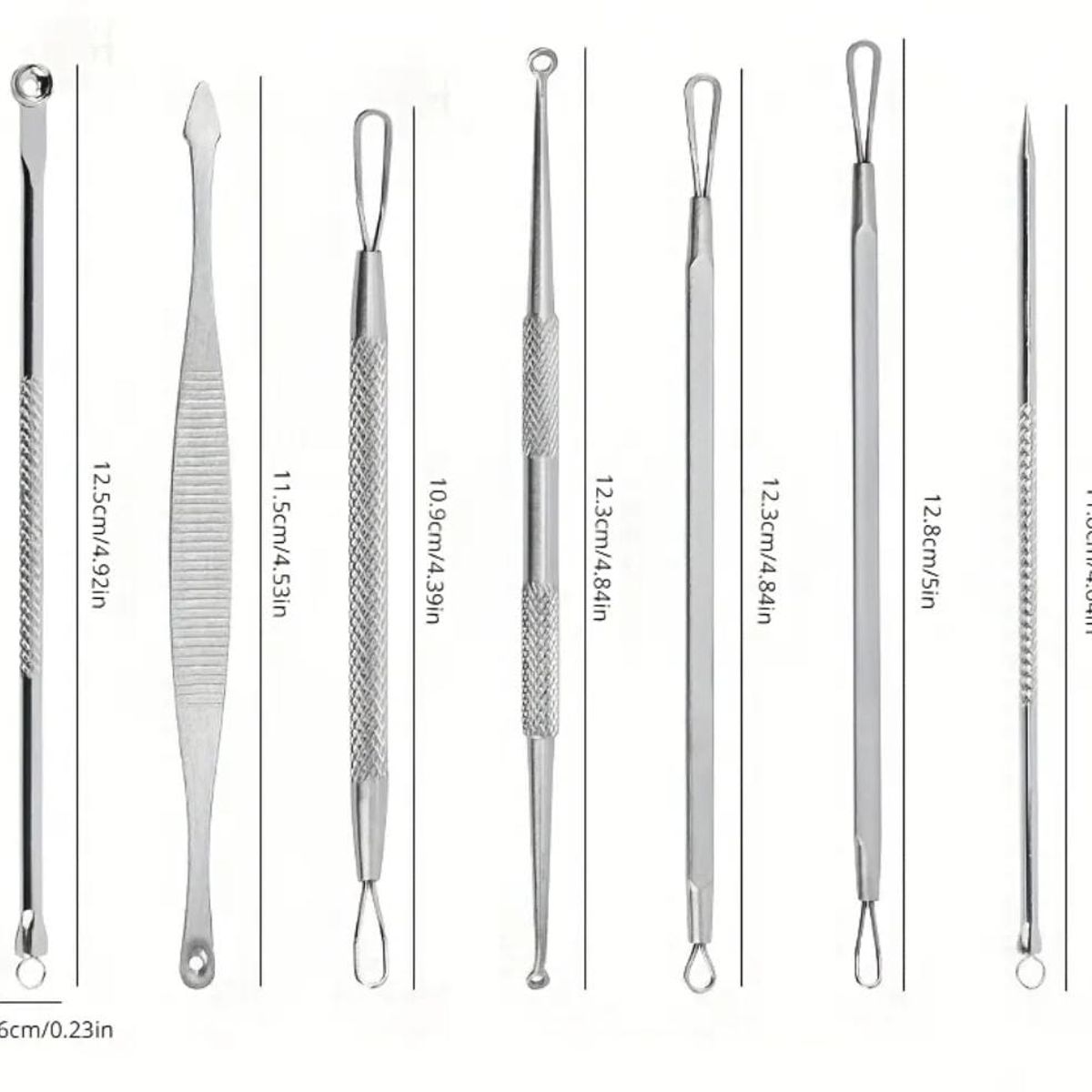 GENERICO - Removedores Puntos Negros Espinillas Acné 7 Piezas + Estuche