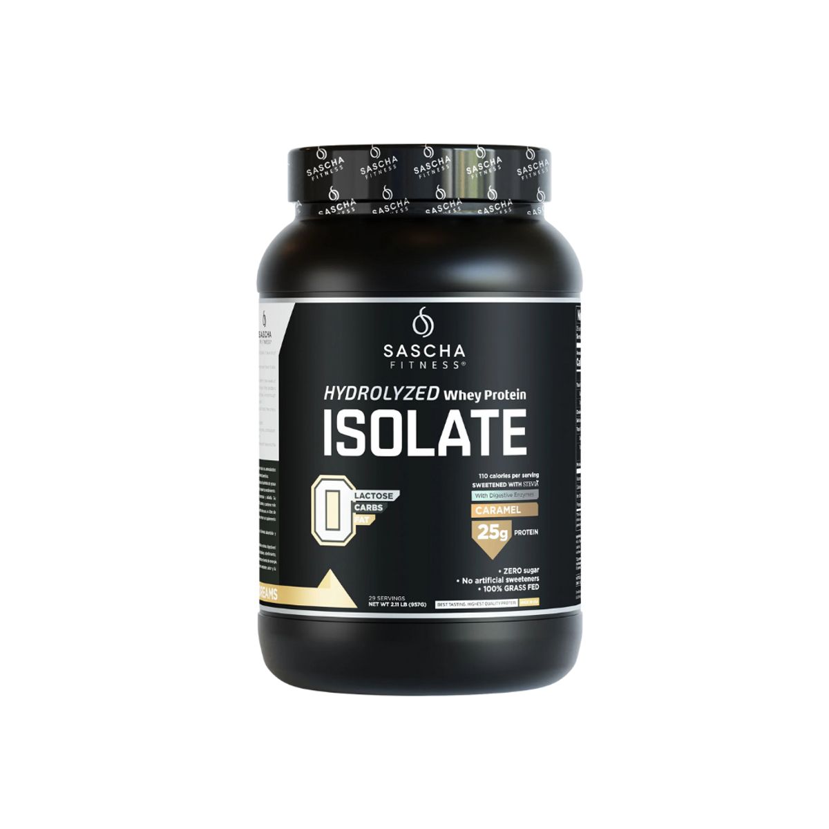 SASCHA FITNESS - Proteína Hidrolizada Caramelo 2.11 lbs