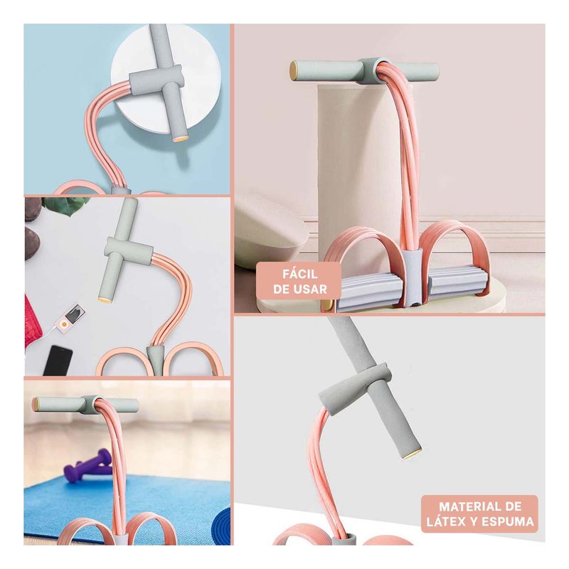 GENERICO - Pack6 Liga Tensor en Durazno y Plomo Y+Regalo Agendita