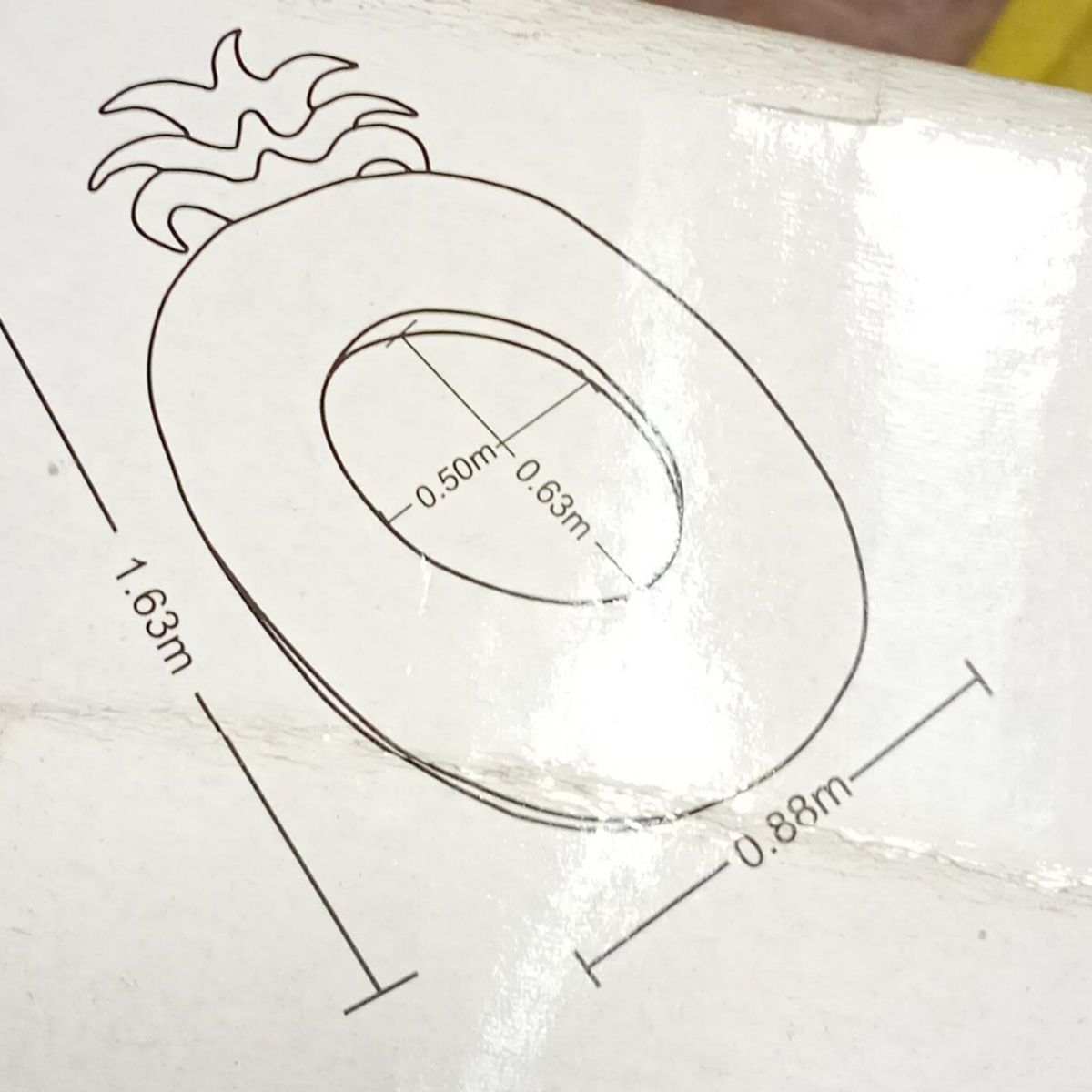 GENERICO - Flotador inflable PIÑA