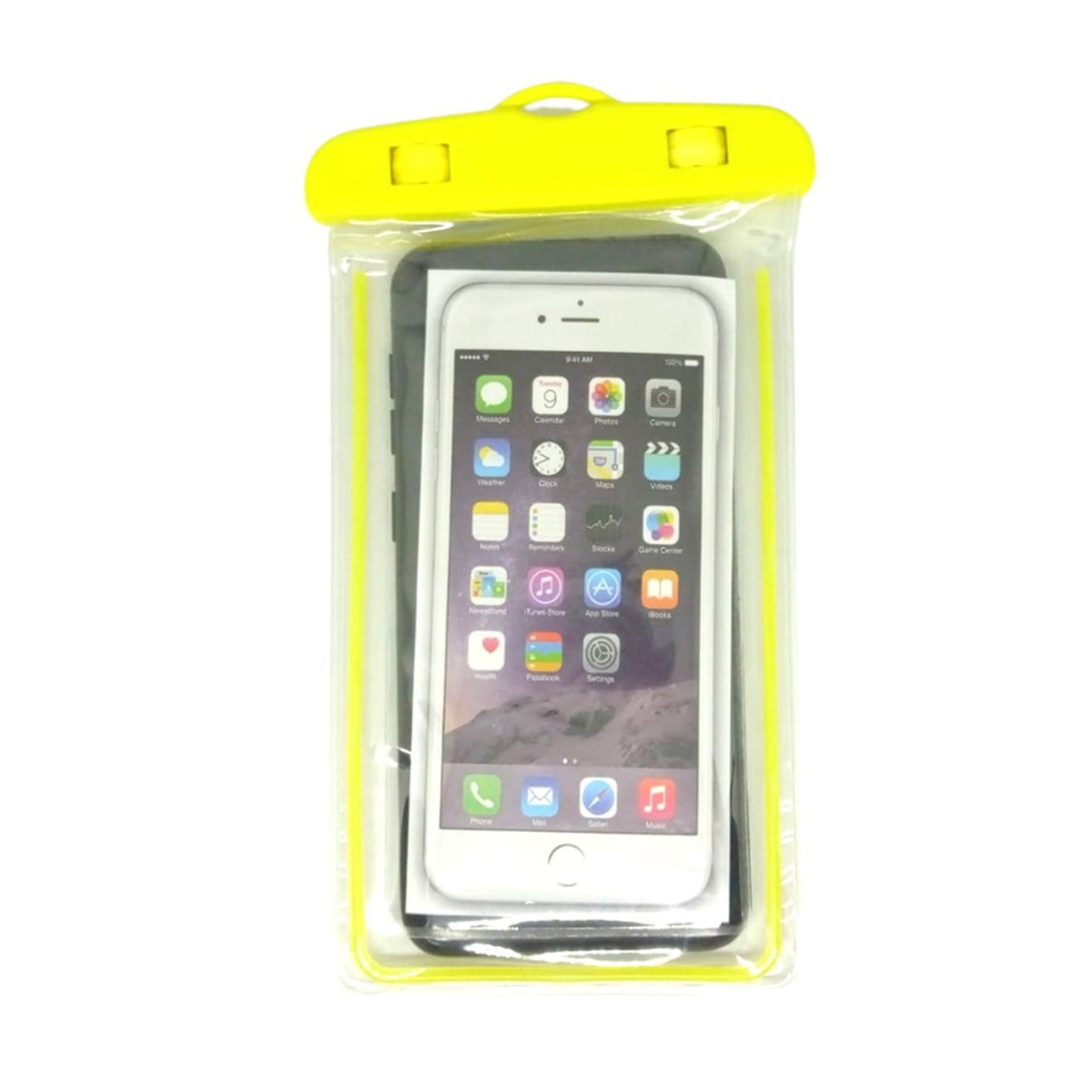 GENERICO - Funda Bolsa Protectora De Agua Para Celular Amarillo
