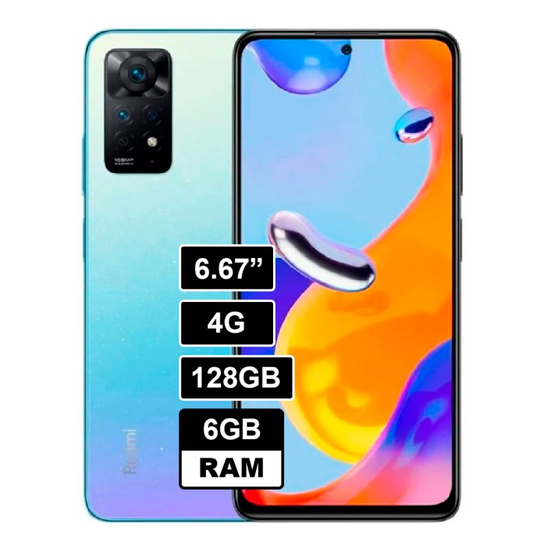 XIAOMI - REDMI NOTE 11 PRO 4G 128GB 6GB - AZUL CLARO