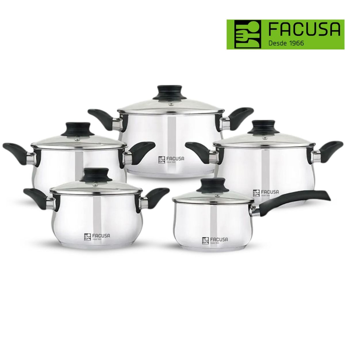 FACUSA - Set De Olla Valencia X 10 Piezas Facusa