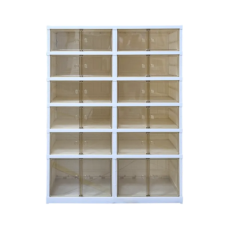 GENERICO - ZAPATERA DE 2 FILAS PARA 24 PARES CON PUERTAS IMANTADAS