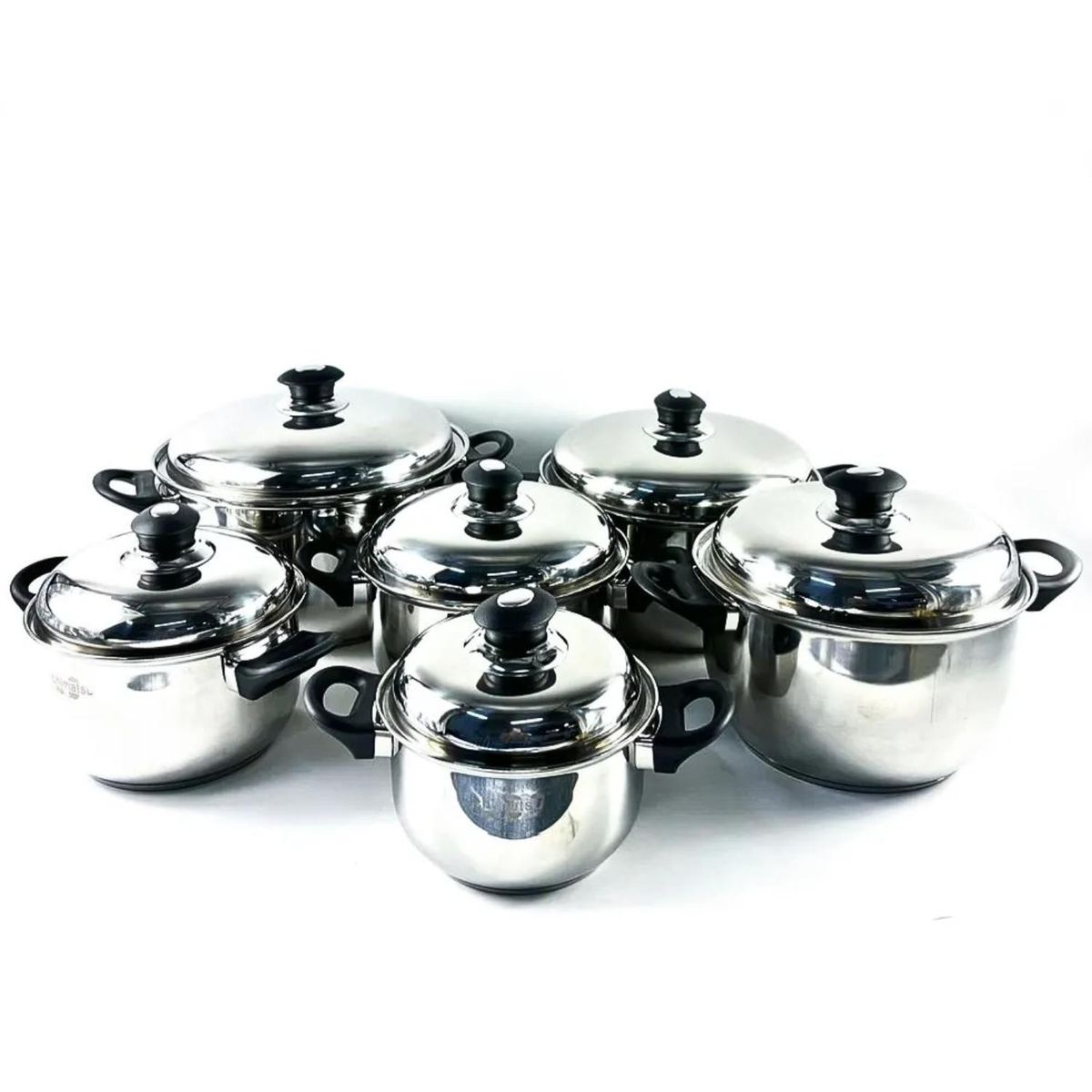 ICHIMATSU - Juego Ollas Leo X 12 Piezas Acero Inoxidable ichimatsu