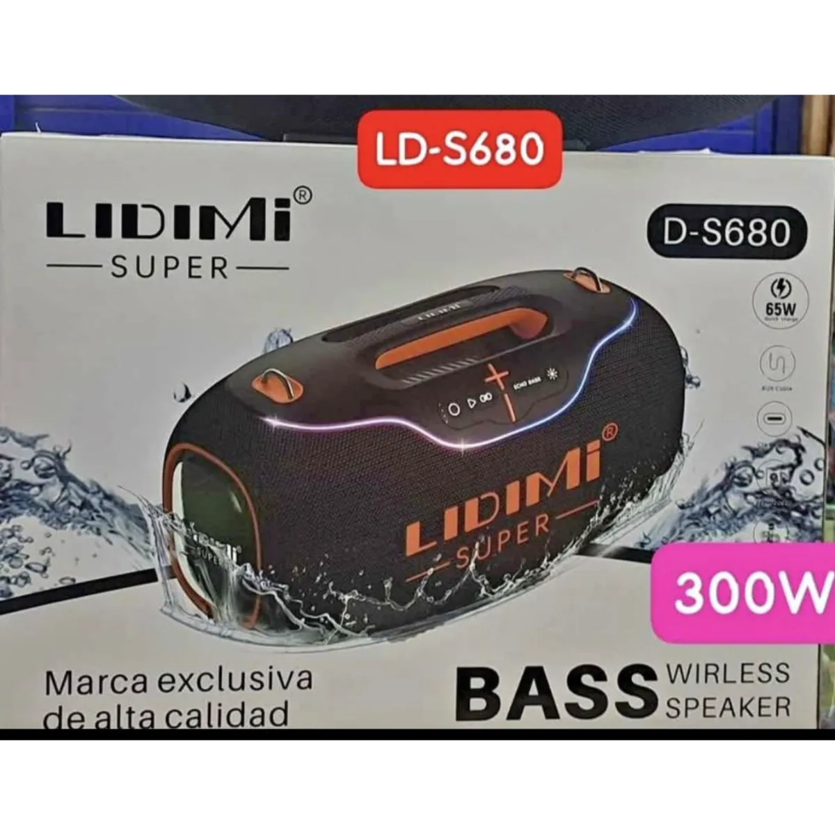 LIDIMI - Parlante LIDIMI D-S680 300 WATTS Negro