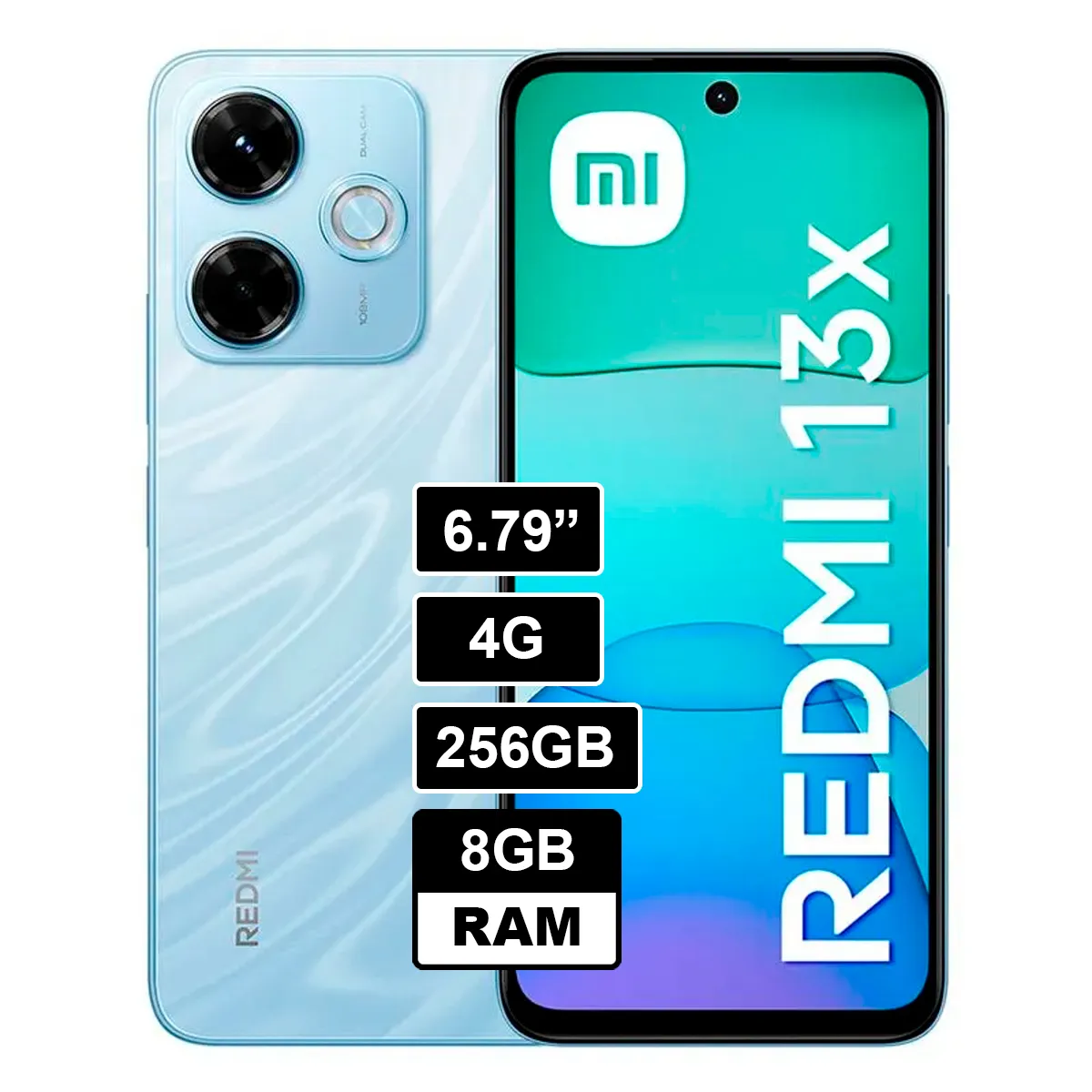 XIAOMI - Celular Xiaomi Redmi 13X 256GB 8GB RAM - Azul