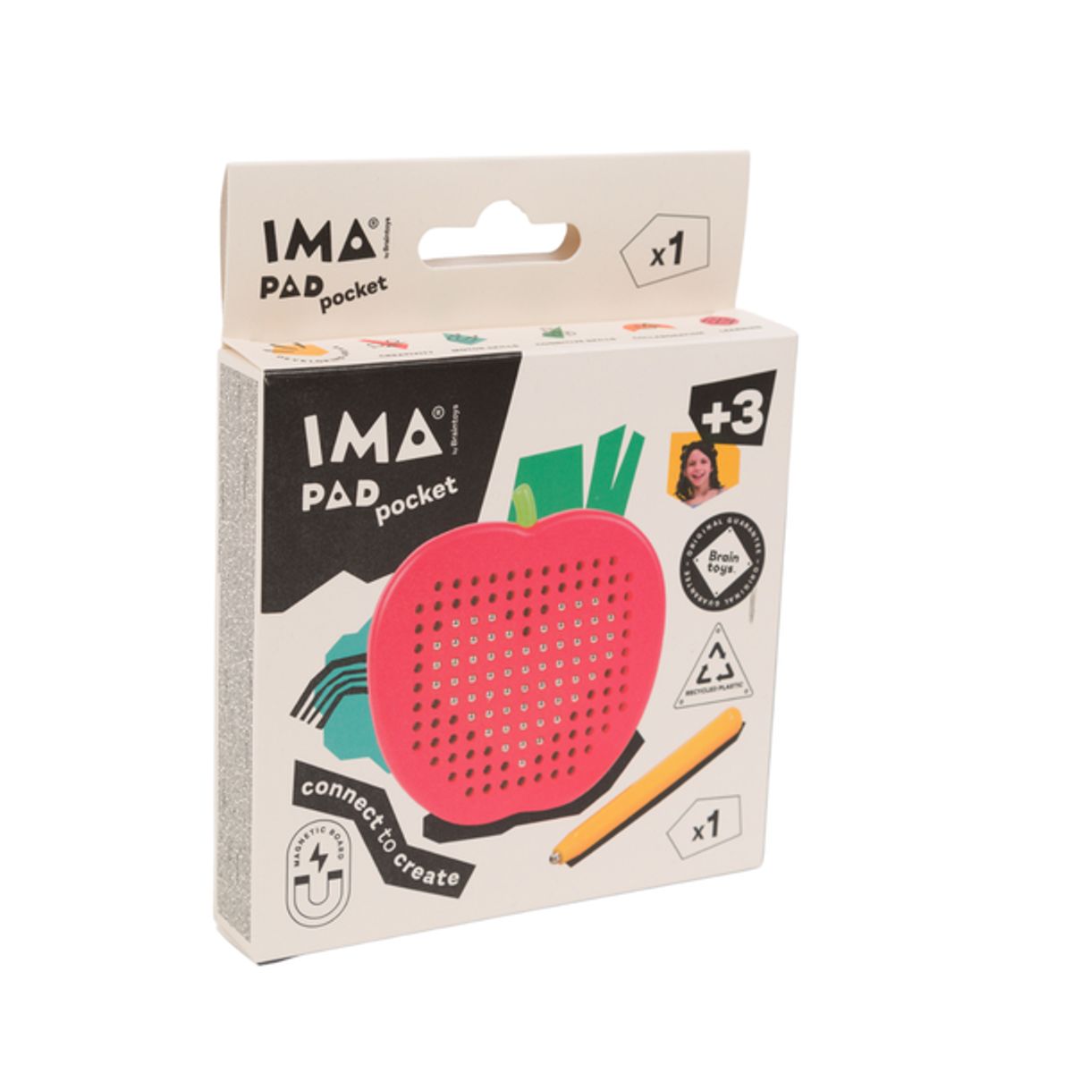 IMANIX - Imapad de bolsillo modelo manzana con lápiz magnético
