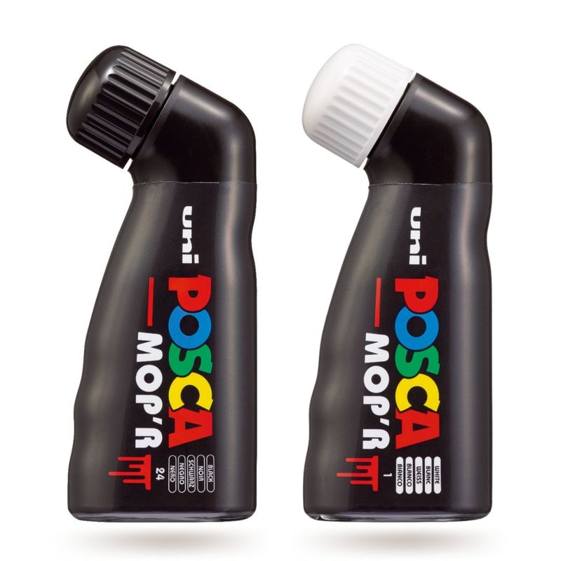 POSCA - Set Marcadores Punta PCM-22 x 2 Mop'r Black - White