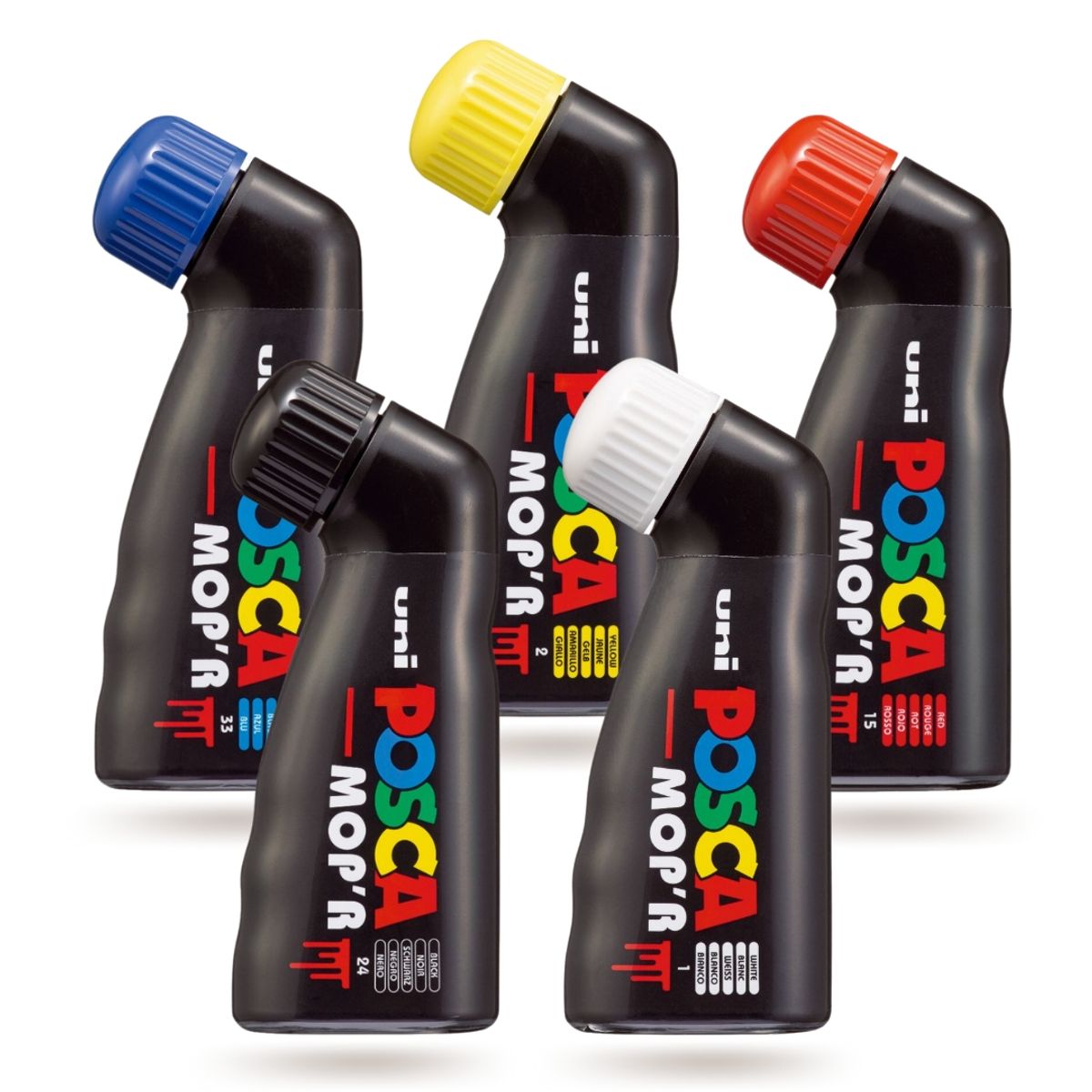 POSCA - Set Marcadores Punta PCM-22 x 5 Mop'r Básico