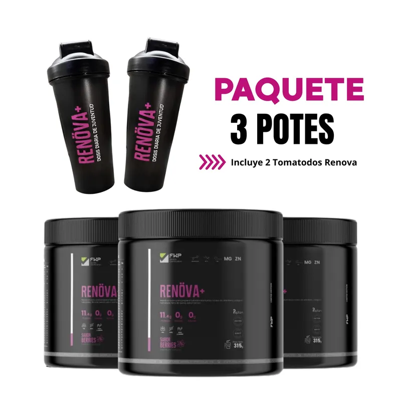 GENERICO - COLÁGENO RENOVA+ PACK 3 POTES DE 315 GR