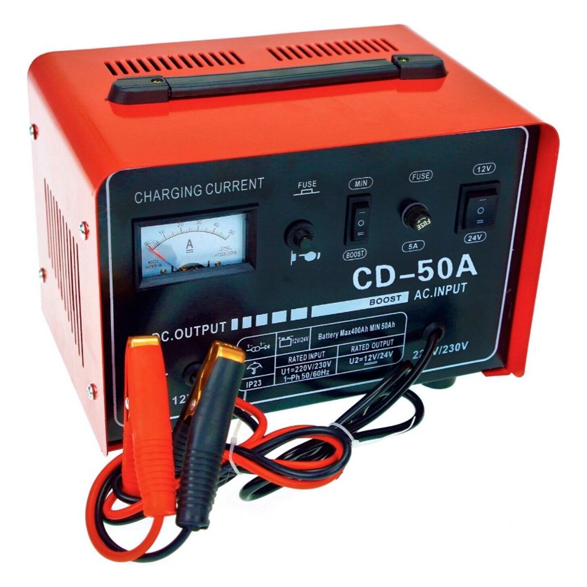 QUICK - Cargador De Batería Para Auto Y Camión 50 A