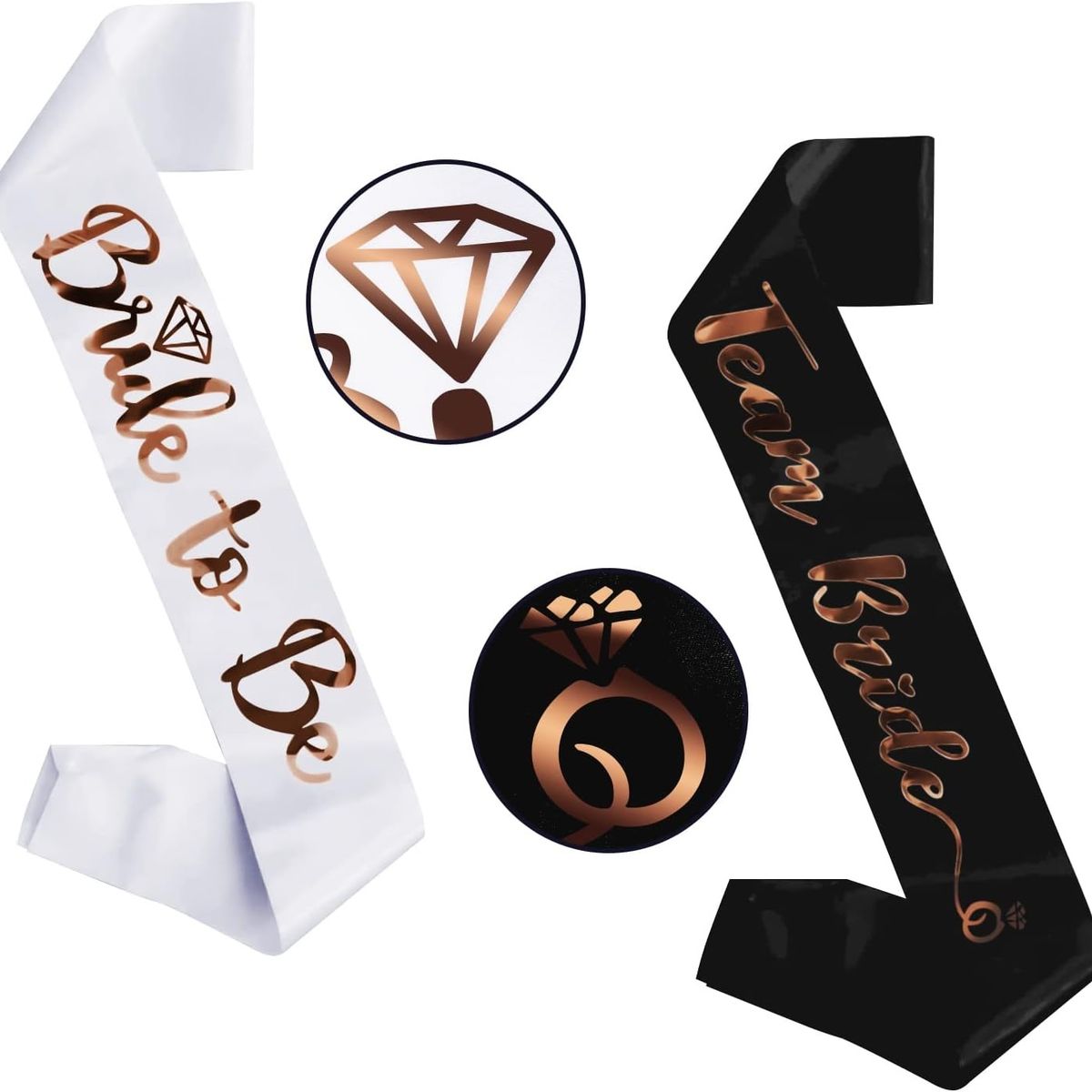 GENERICO - Set x 7 Bandas para novia y team bride despedida de soltera