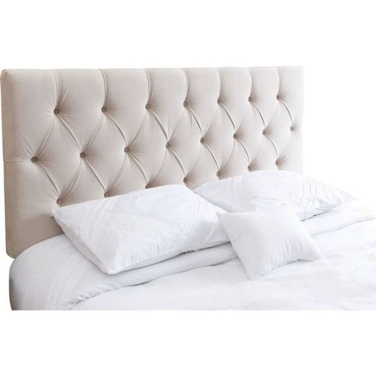 GENERICO - Cabecera Box Weymi 1.5 Plazas Capitoné - Beige