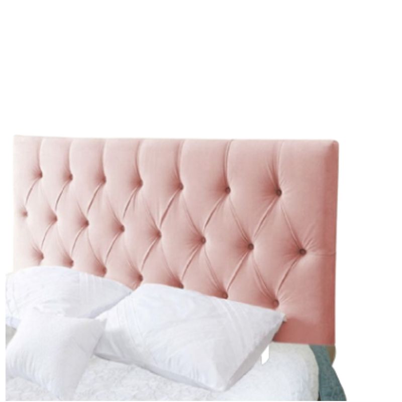 GENERICO - Cabecera Box Weymi 2 Plazas Capitoné  - Rosa