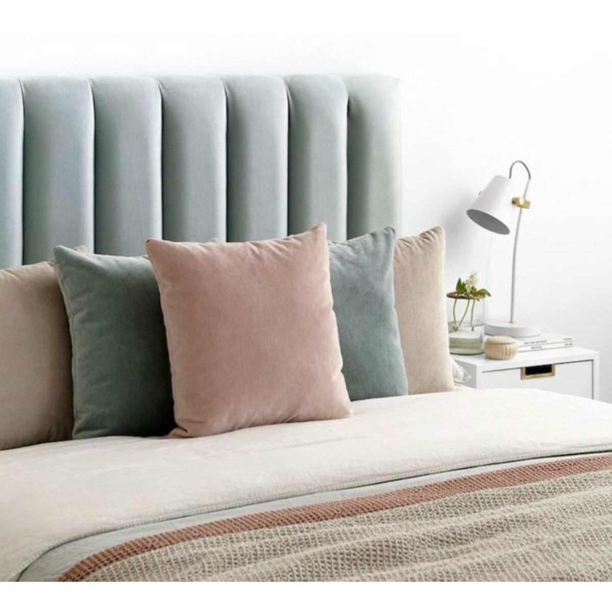 GENERICO - Cabecera Box Weymi 2 Plazas Panel - Verde Aqua